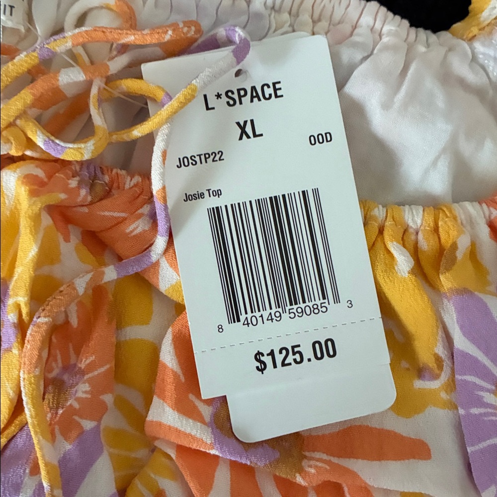 L *Space Floral Smocked Two-Piece Set - Picture 10 of 10